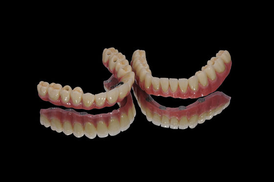 Tất cả trên X cấy ghép Zirconia Bridge With Titanium Base Zirconia Crown Bridge